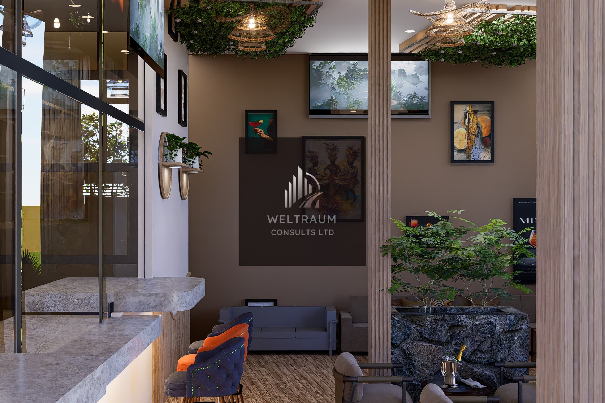 Interior Lounge featured render