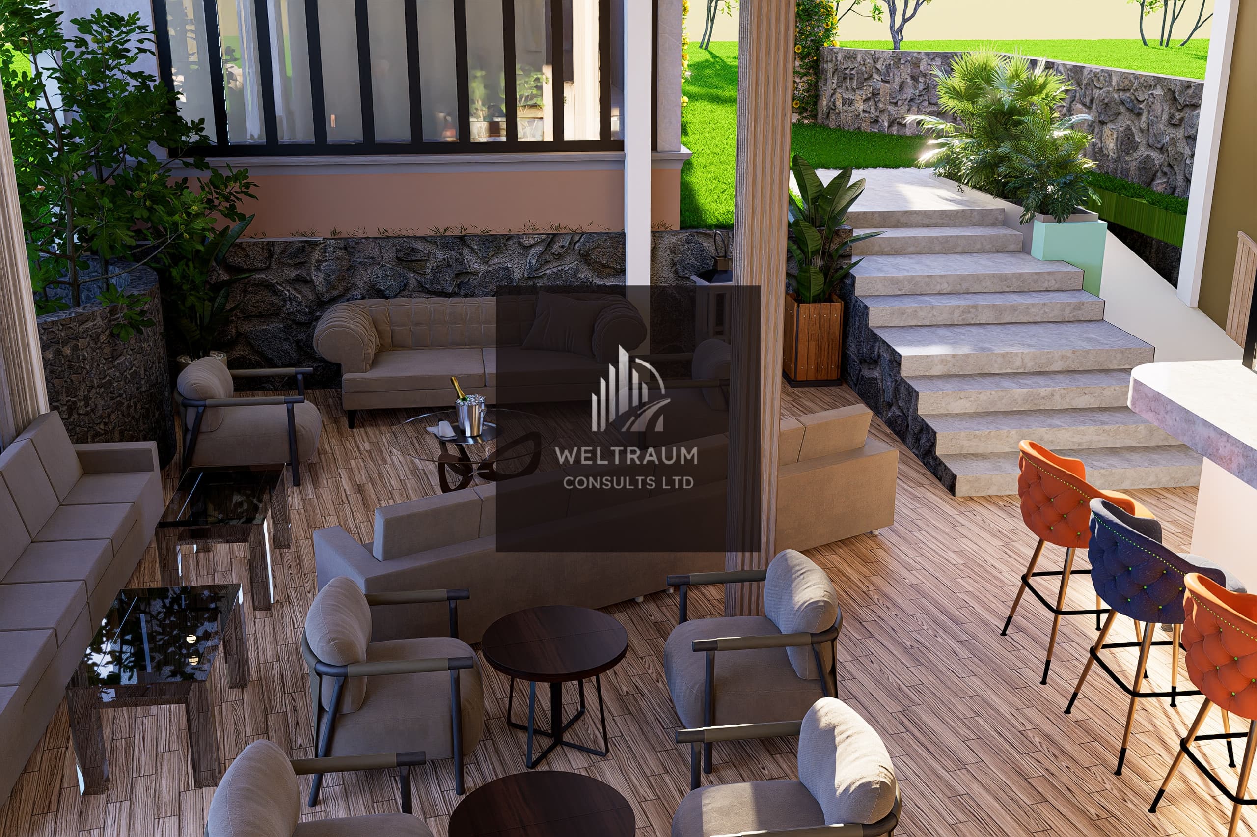 Interior Lounge details render 9