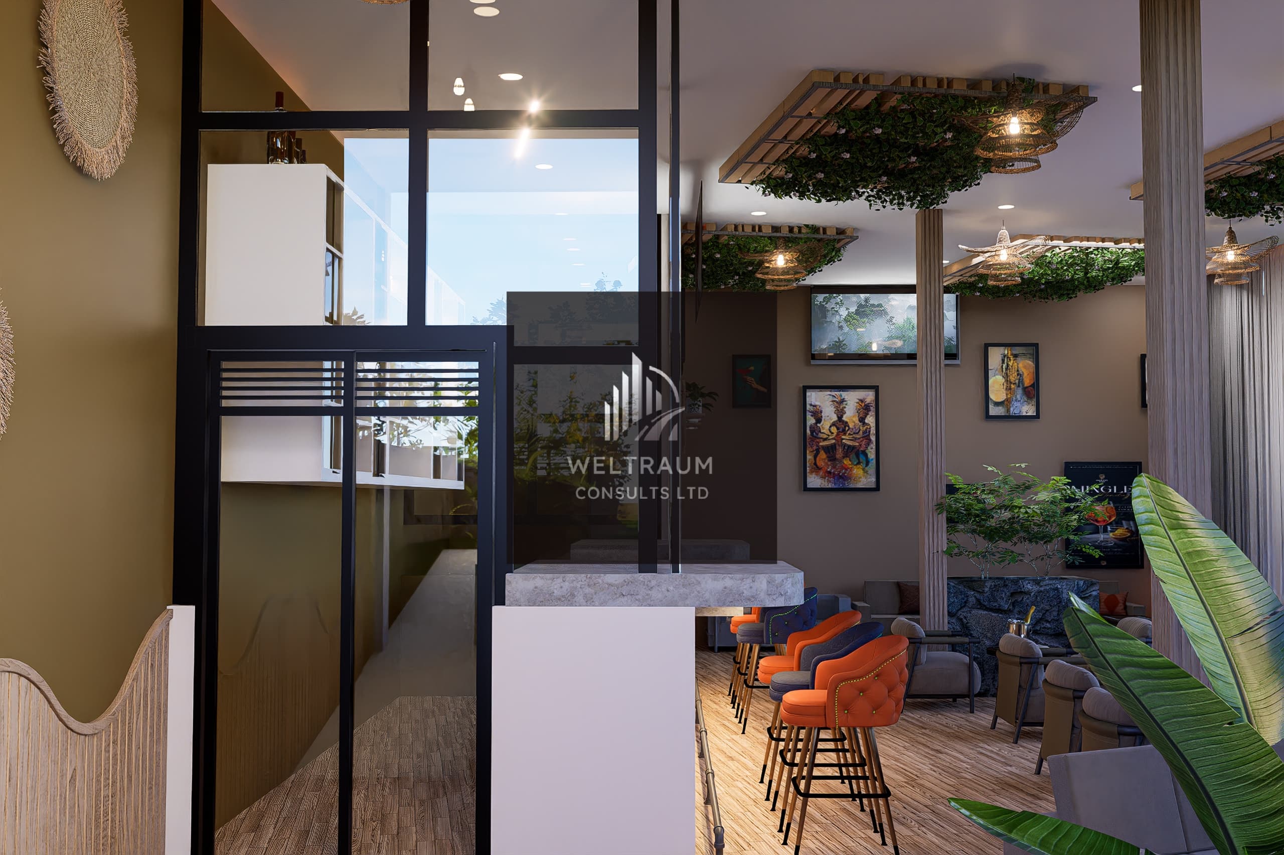 Interior Lounge details render 10