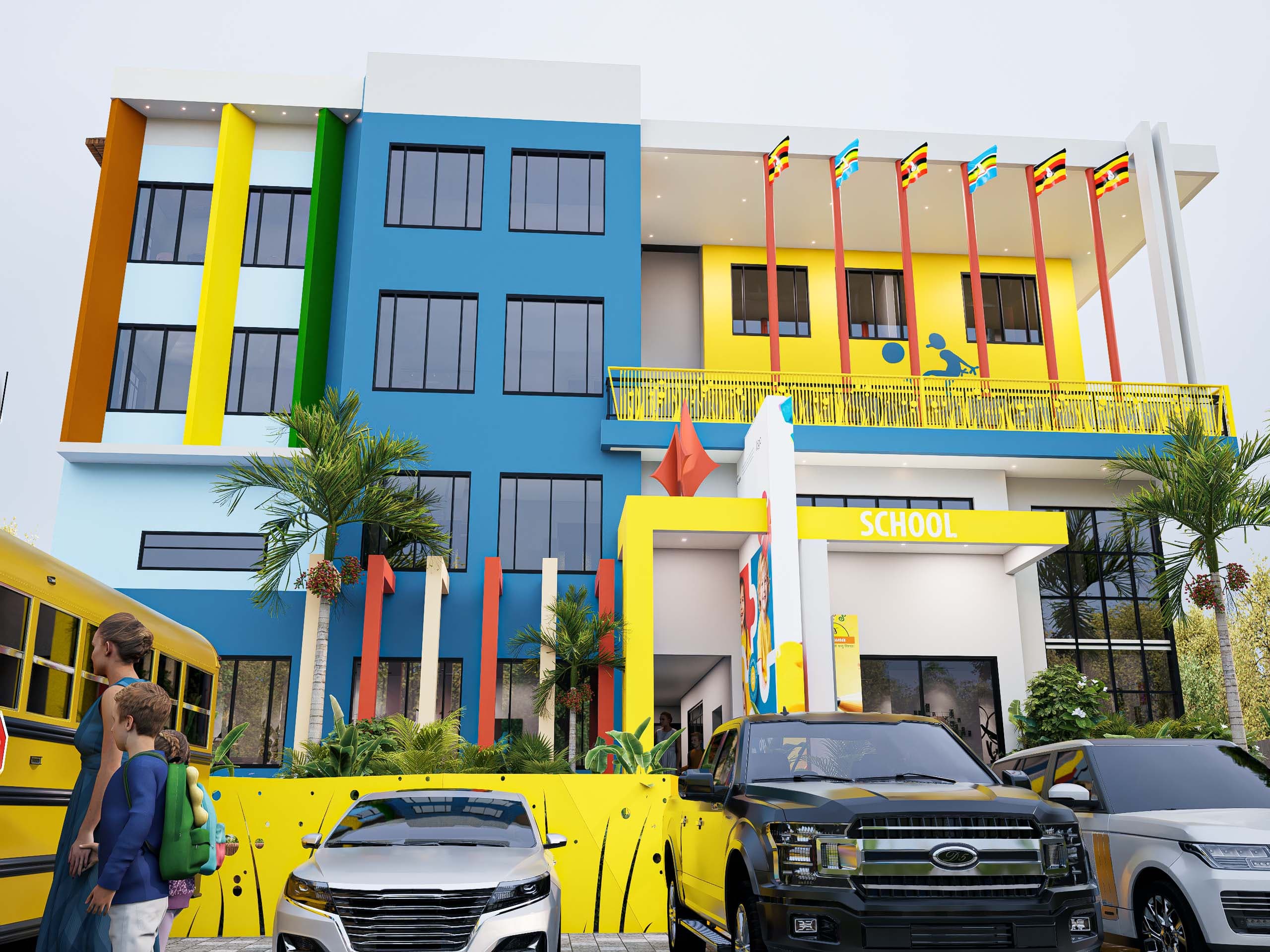 Kigo Toddler Town School arrival render 3