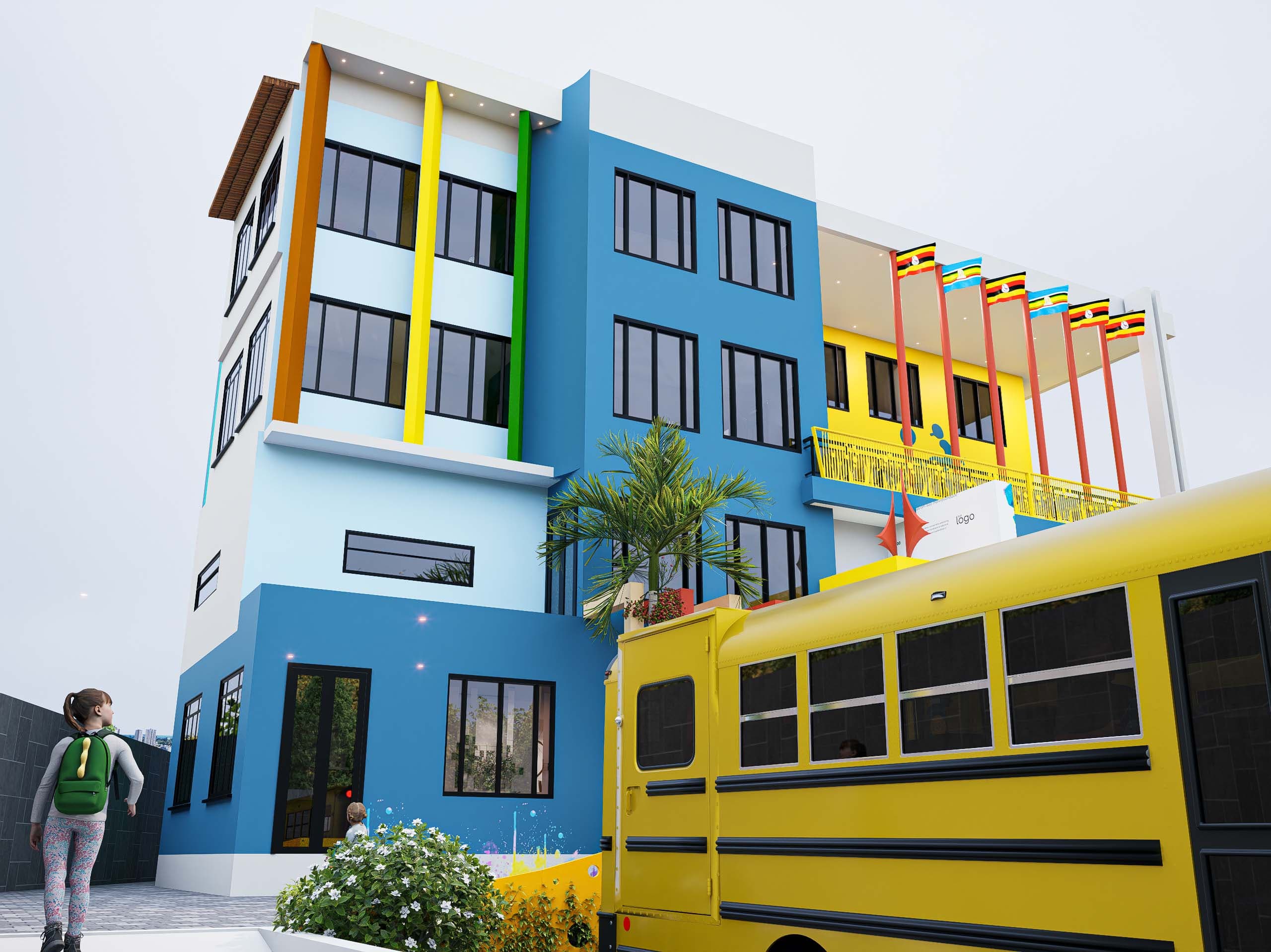 Kigo Toddler Town School arrival render 4